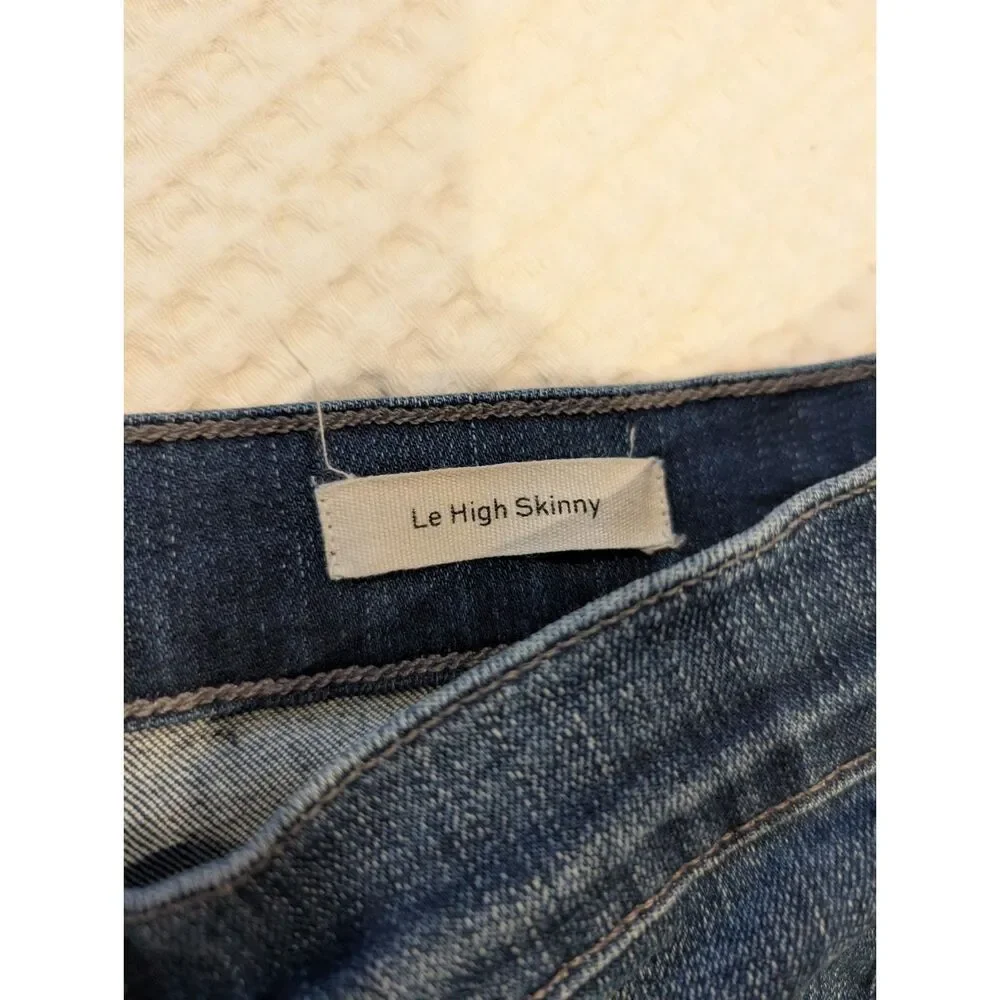 FRAME Le High Skinny Jeans – Dark Wash Size 31 - Picture 7 of 8